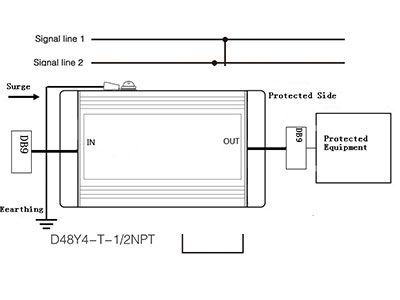 Series Signal Protector D12DB9-3