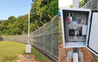 Das Sicherheitssystem der Regierung von Singapur für den Perimeter Zaun